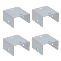 Fence Panel Clip 44mm or 50mm Galvanised Steel Bracket Holder Trellis Post Support