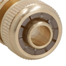 Brass Hose End Connector For 1/2in Garden Pipe Quick Release For Taps / Sprayers