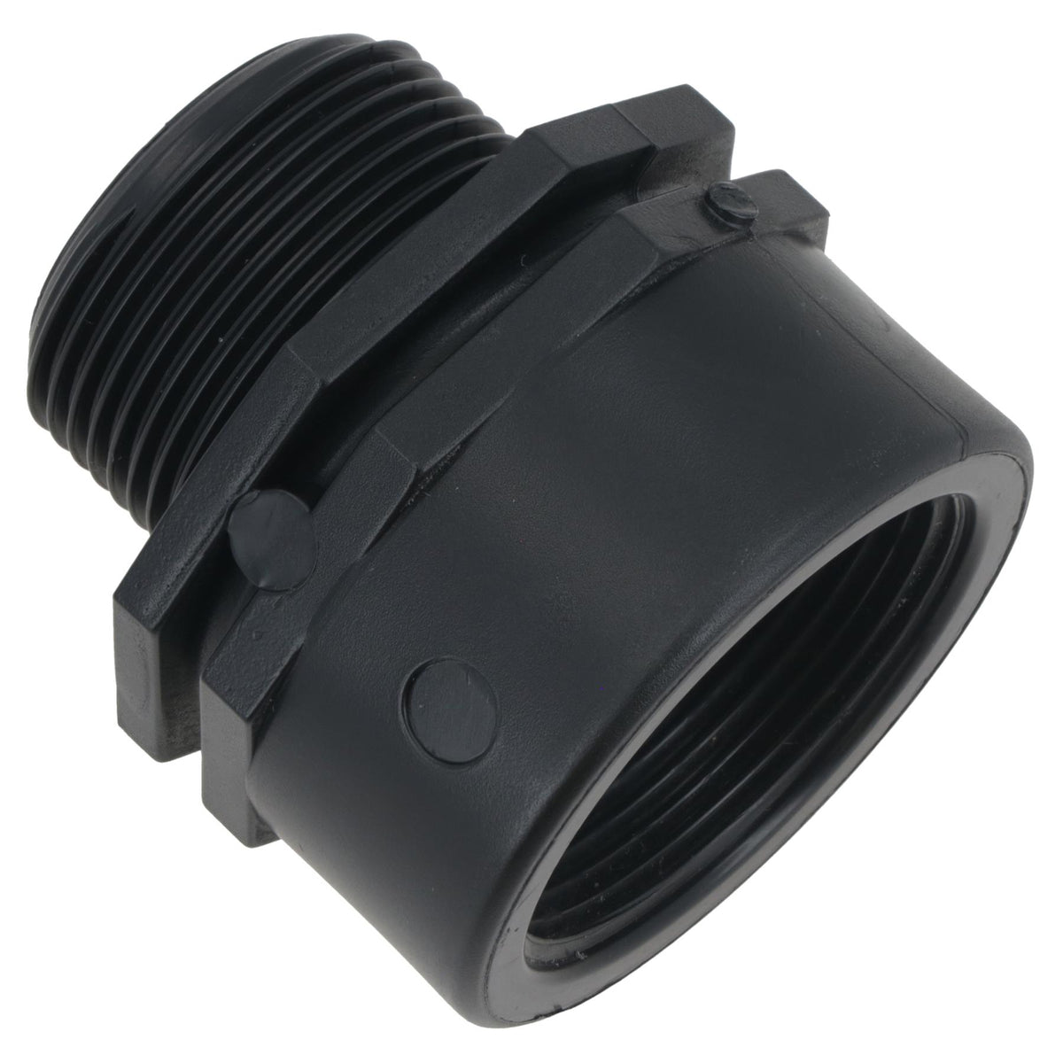 Polypropylene PP Threaded Reducing Socket Female – Male 1-1/2in – 1-1/4in BSP
