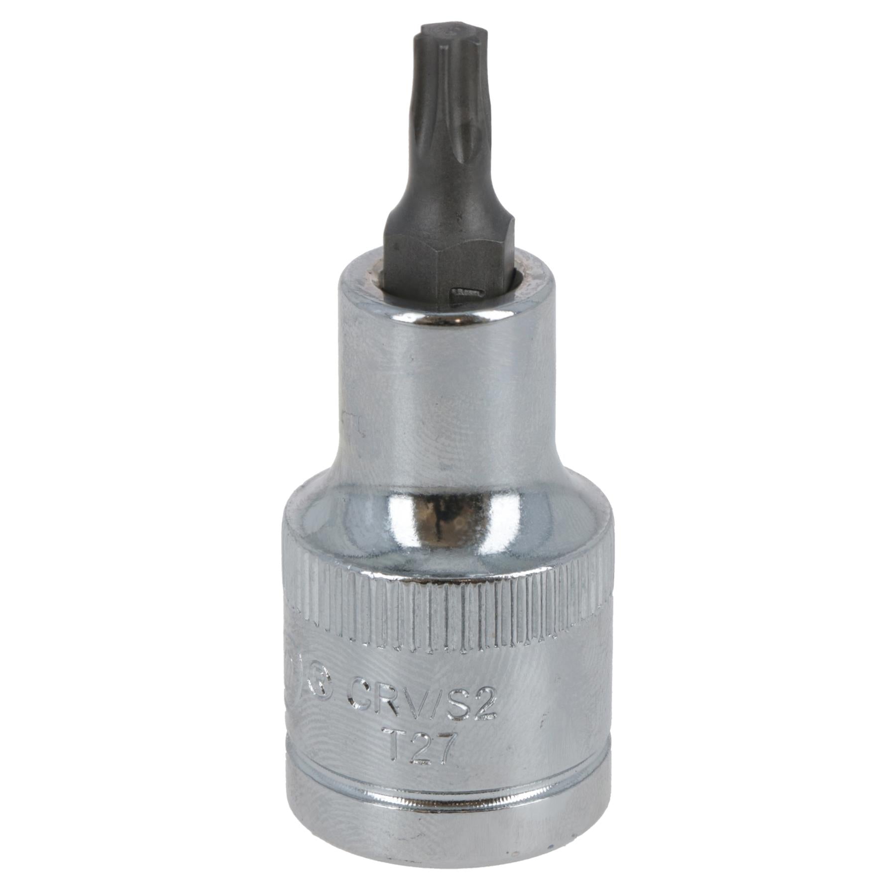 T27 Außen-Torx-Bit Stern-Steckschlüssel 1/2 Zoll Antrieb Standard Innen Chrom-Vanadium-Stahl