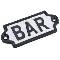 Plaque en fonte pour bar, porte, mur, maison, portail, hôtel, restaurant, pub, maison