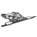 Black Metal Peeking West Highland Terrier Silhouette Fixing Plate Garden Decor