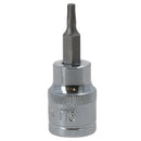 Douille étoile mâle Torx T15, entraînement 3/8", standard, interne, acier au chrome vanadium