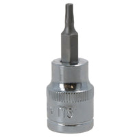 Douille étoile mâle Torx T15, entraînement 3/8", standard, interne, acier au chrome vanadium