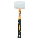 32oz White Rubber Mallet With Fibreglass Handle Hammer Non Marking Head