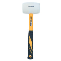 32oz White Rubber Mallet With Fibreglass Handle Hammer Non Marking Head