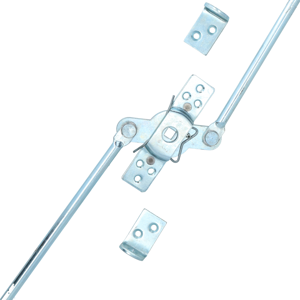 Chrome T-Handle & Two Point Top Bottom Rod Lock Door Trailer Horsebox ...