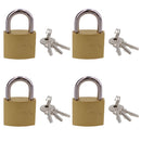 Heavy Duty 38mm Iron Brass Coated Padlock Security Lock Secure 3 Keys