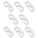 Crochet de 8 mm pour corde élastique élastique en nylon noir antirouille