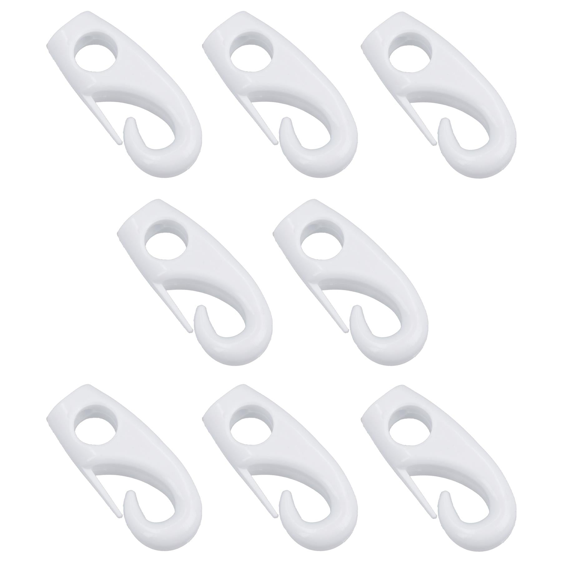 Crochet de 8 mm pour corde élastique élastique en nylon noir antirouille