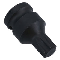 1/2in Drive Male Torx Star Impacted Impact Shallow Stubby Socket T55 – T100