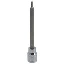 Embout de clé Allen à six pans creux à tête sphérique longue de 3 mm 3/8 po, portée profonde de 85 mm, Cr-V
