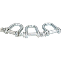 12mm D Shackles Dee Link Towing Rigging Pin Loop Galvanised Steel