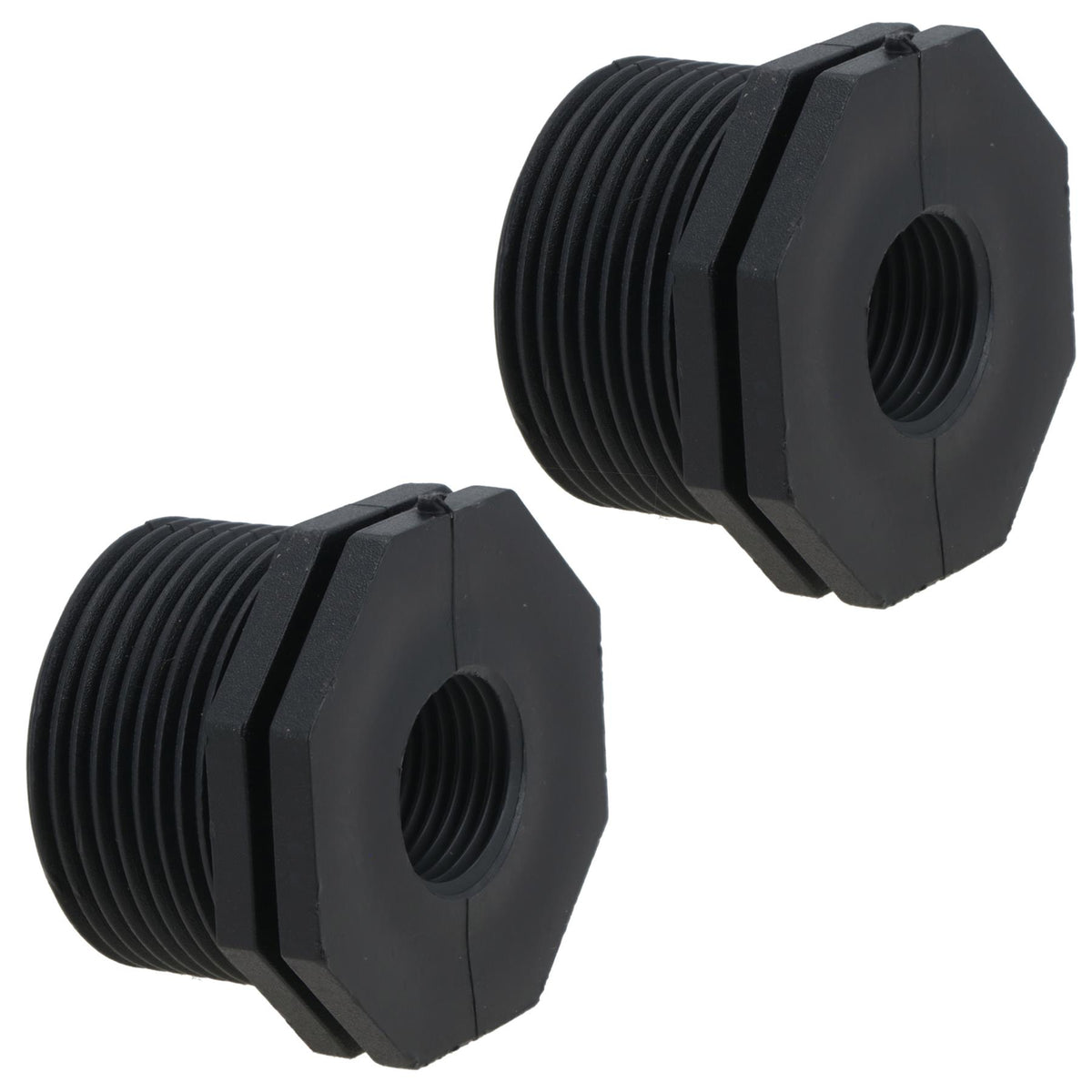 Polypropylene PP 1-1/4in – 1/2in Female – Male Pipe Threaded Reducing Bush