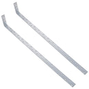 Horizontal Heavy Duty Restraint Strap 800mm Length 100mm Bend Galvanised