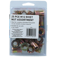 12mm Steel Nut Serts Inserts Rivet Nut Threaded Inserts Blindnut Rivnut Fastener