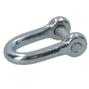 Galvanised D Shackle 6mm with Countersunk Pin Chain Link Chandlery