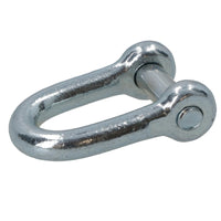 Galvanised D Shackle 6mm with Countersunk Pin Chain Link Chandlery