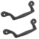 Furniture Door Pull Handle Cast Iron Cupboard Drawer Chest Shell Cup Clam