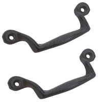 Furniture Door Pull Handle Cast Iron Cupboard Drawer Chest Shell Cup Clam