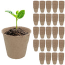 Biodegradable Fibre Plant Pots For Seeds Seedlings Cuttings Round 8 x 8cm