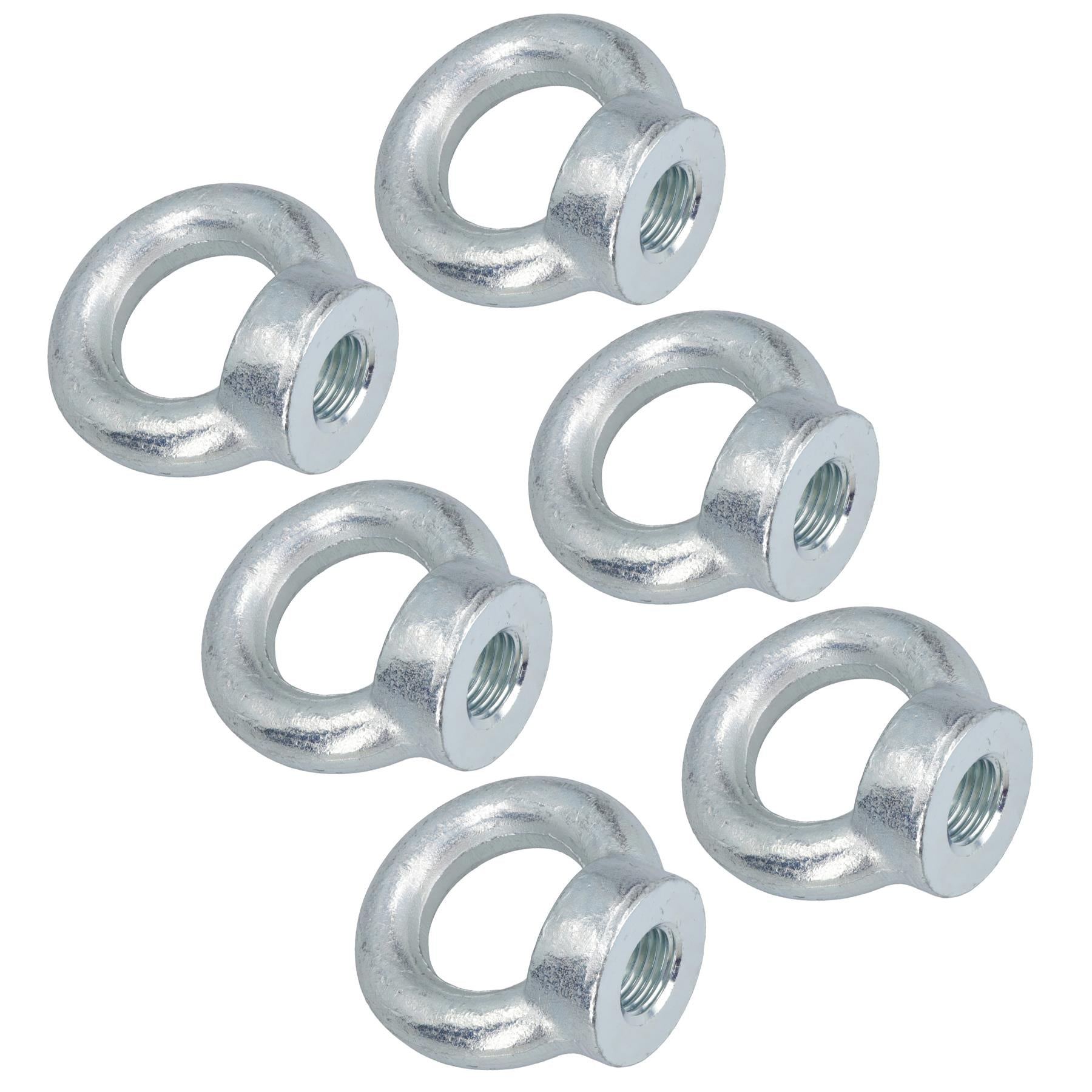 6mm – 48mm Metric Lifting Eye Nut Fastener Internal Female Thread Zinc Plated