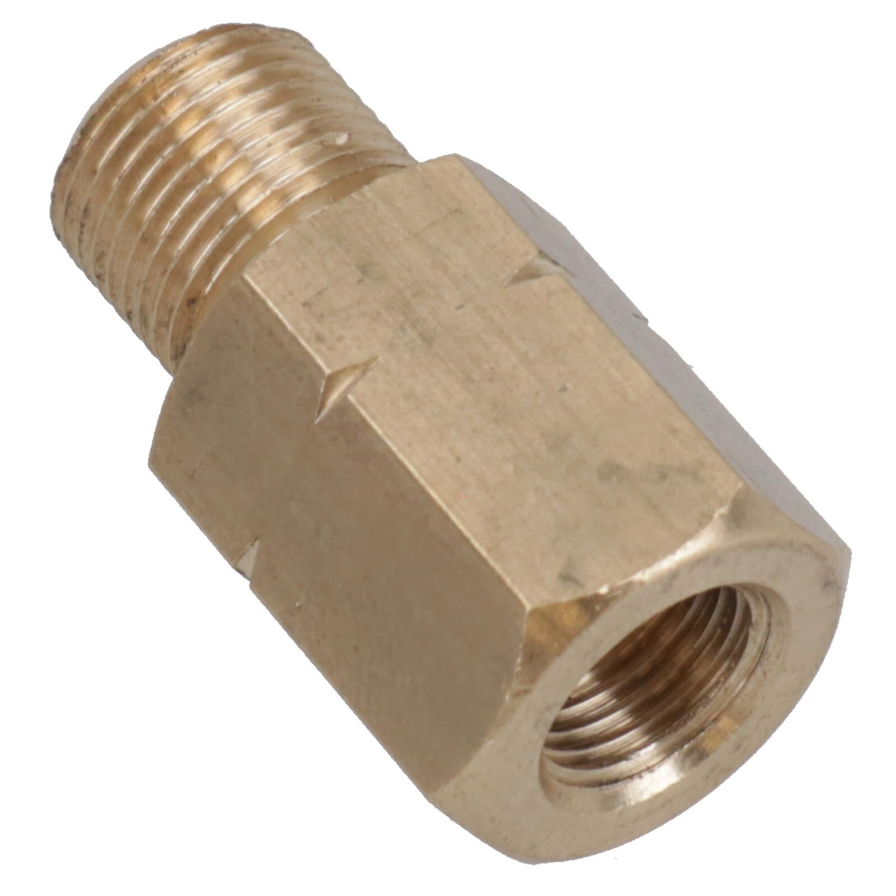 Brass Brake Pipe Union Fitting Adaptor Metric M12 Male – M10 Female