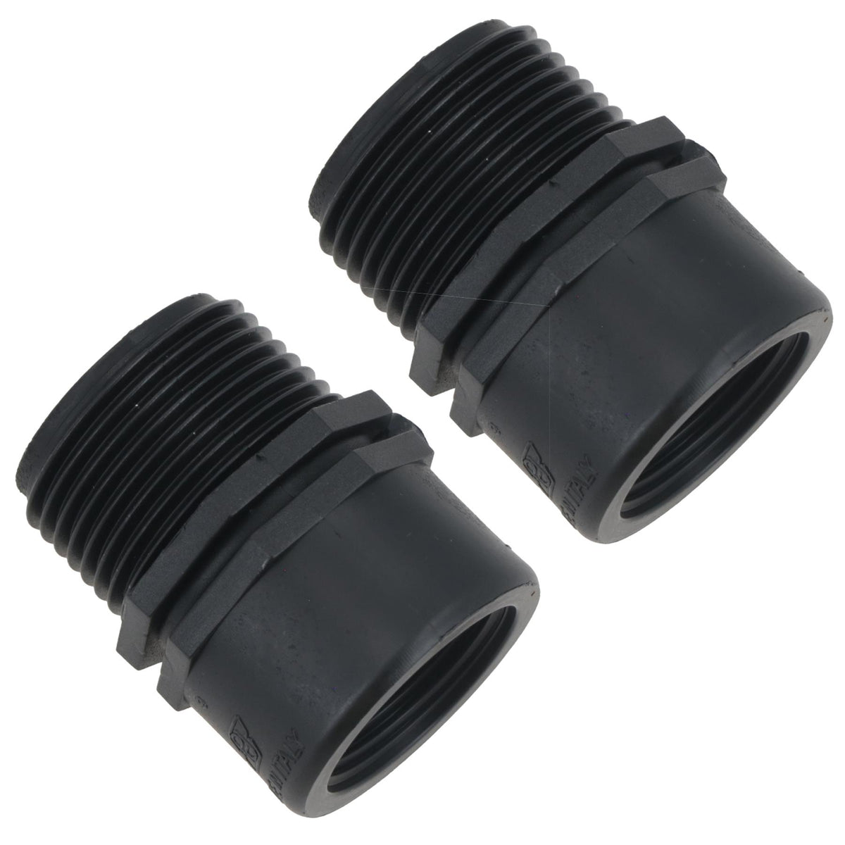 Polypropylene PP Threaded Reducing Socket Male – Female 1in – 3/4in BSP