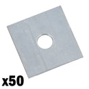 Square Plate Washer M12 50mm x 50mm Galvanised Timber Wood Fastener