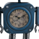 Robot Clock Industrial Style Mantel Retro Desk Home House Decor Gift Metal