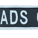 Piss Heads Corner Cast Iron Sign Plaque Wall Door House Garden Bar Pub Yard