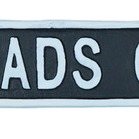 Piss Heads Corner Cast Iron Sign Plaque Wall Door House Garden Bar Pub Yard