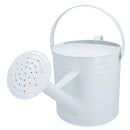 7L Watering Can White Steel Metal Water Greenhouse Garden Plants Home
