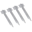 Garden Single Sleeper Straight Support Spike Stake Stainless Steel 440mm