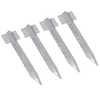 Garden Single Sleeper Straight Support Spike Stake Stainless Steel 440mm