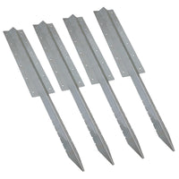 Garden Triple Sleeper Straight Support Spike Stake Galvanised Steel 930mm