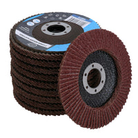 20 x Flap Discs 40 Grit Angle Grinder 4.5" (115mm) Flat Sanding Grinding TE230