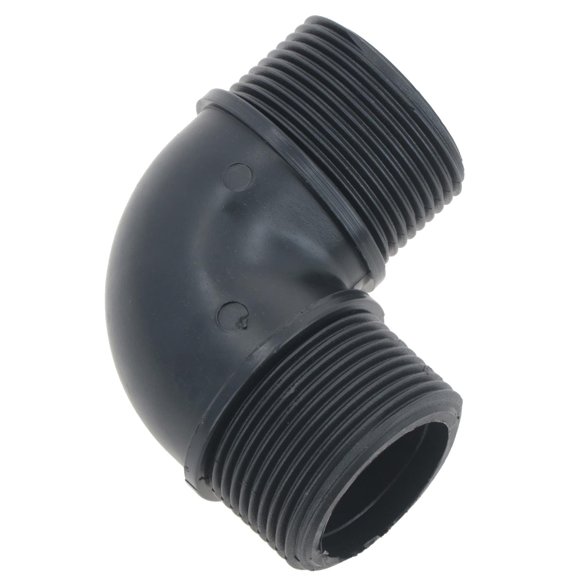 Polypropylene PP 1in BSP Male x Male Threaded 90° Elbow Connector