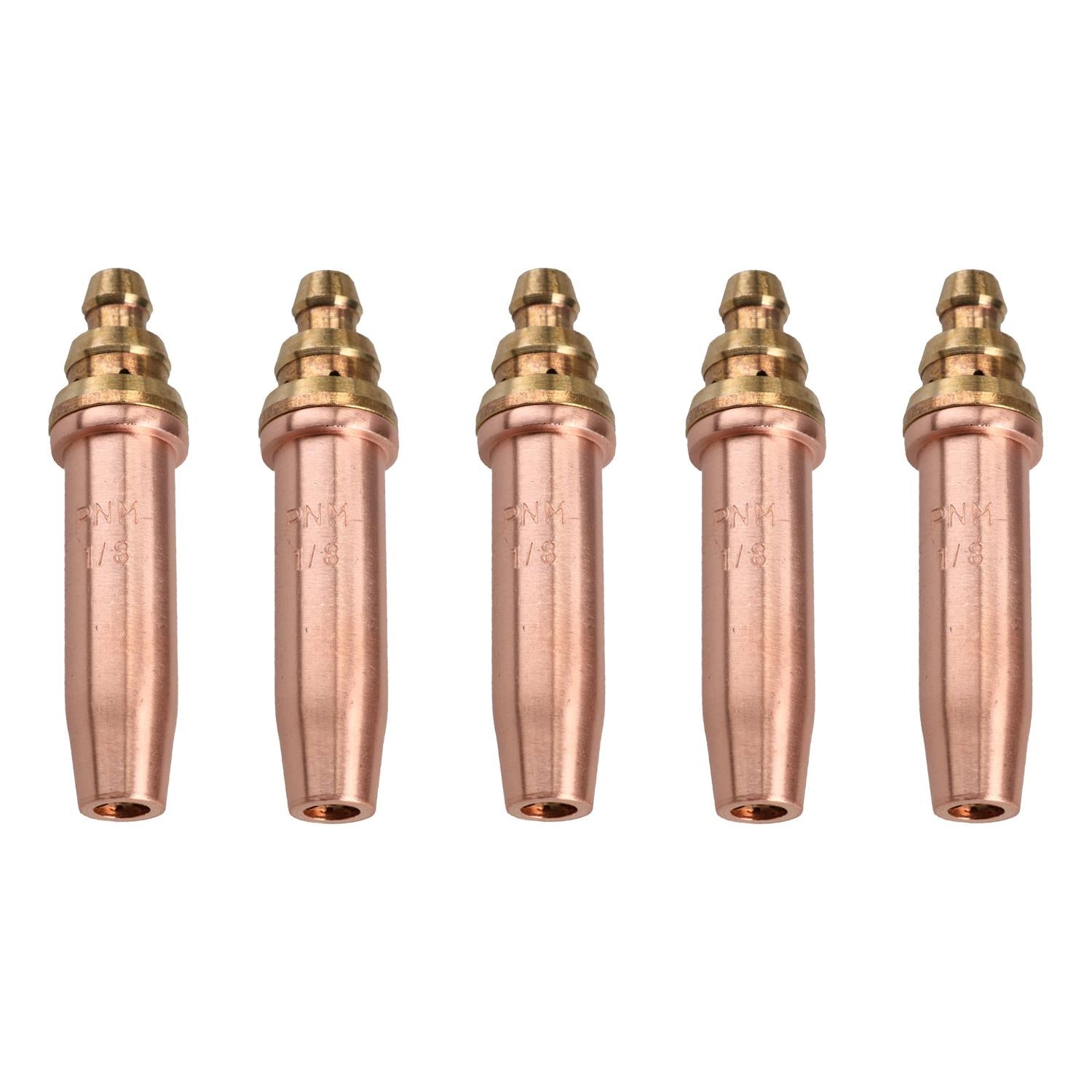 PNM Oxy Propane Gas Cutting Nozzle Tip Standard length 1/8" 190-300mm 5pk