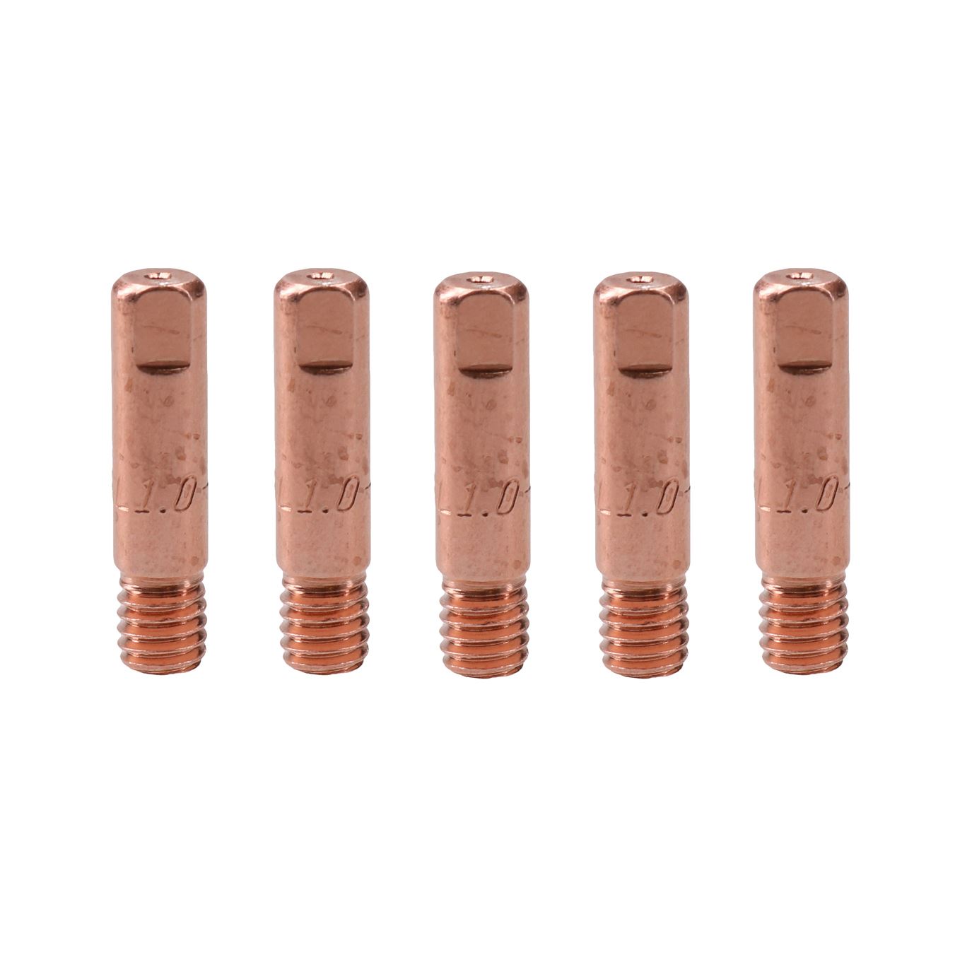 1 shroud & 5 x 1.0mm Contact Tips MIG Welding Binzel Style Euro Torch MB15