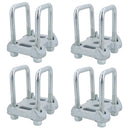 8 boulons en U et 4 plaques de base pour ressorts à lames paraboliques simples pour remorques Ifor Williams