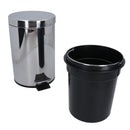 3L Waste Pedal Bin Kitchen Bathroom Office Metal House Rubbish Dustbin Flip Lid