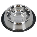 Stainless Steel Large Non Slip Pet Bowl Dish Food Water Dogs Cats 20cm