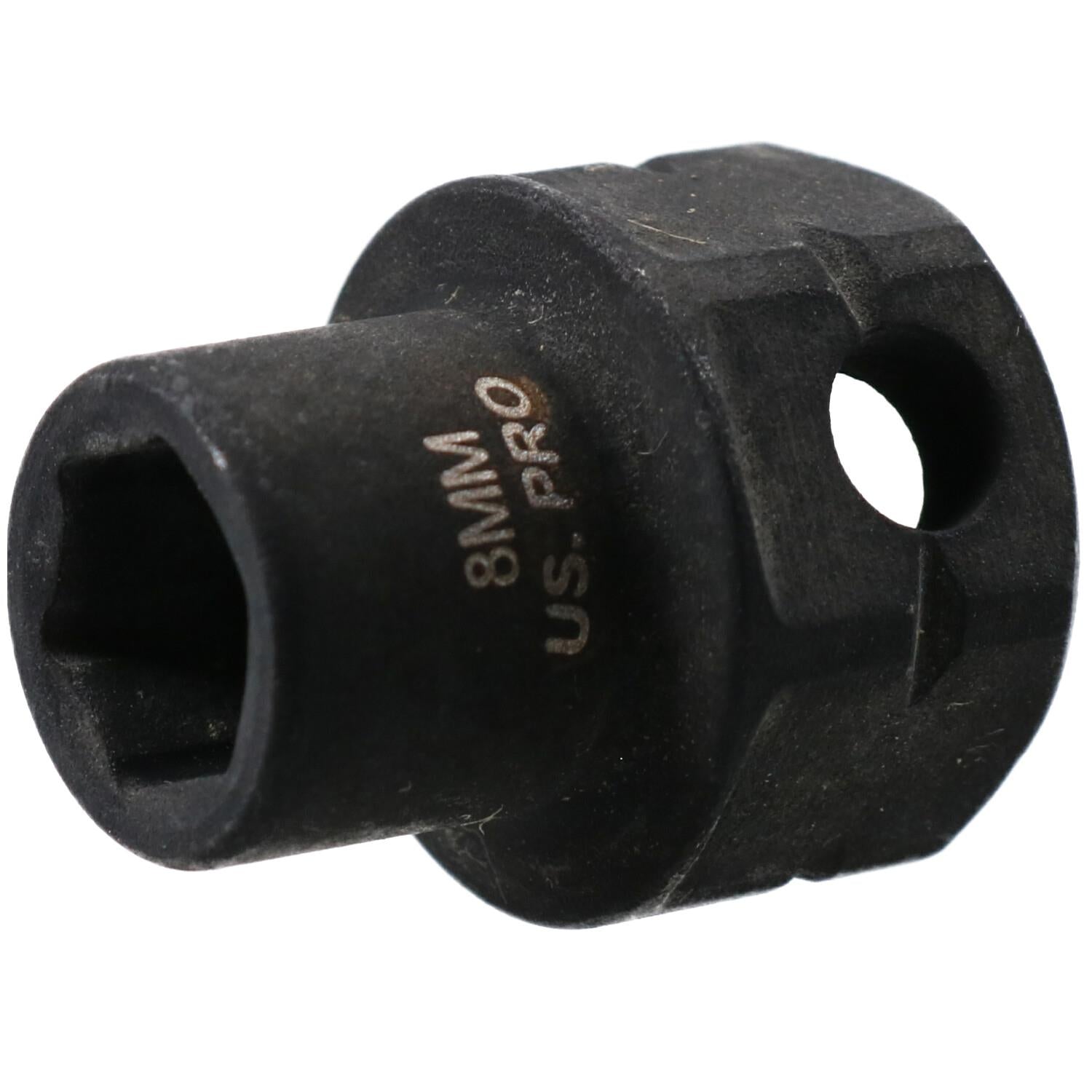 8mm Metric Stubby 3/8" Drive Shallow Impact Socket Hex Shank 25mm Depth