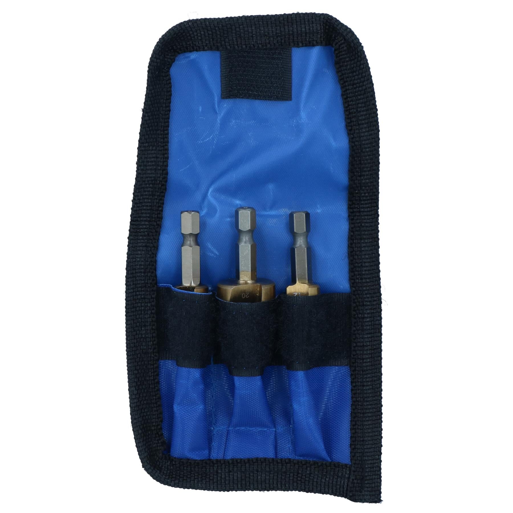 Lot de 3 forets coniques étagés HSS avec revêtement en titane et tige hexagonale pour métal et plastiqueAT018