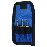 Lot de 3 forets coniques étagés HSS avec revêtement en titane et tige hexagonale pour métal et plastiqueAT018