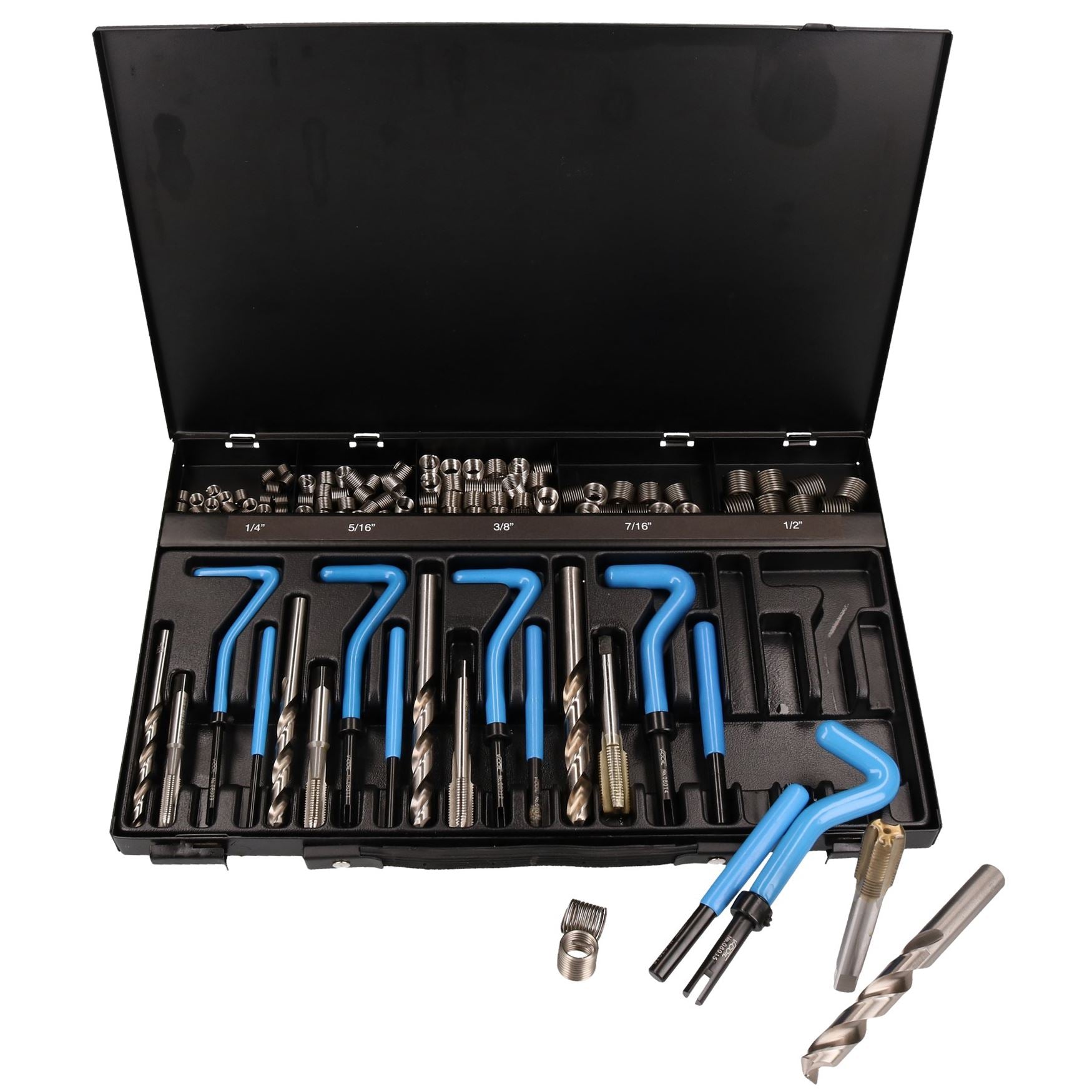 AB Tools Whitworth V-Coil Schroefdraad Reparatie Cutter Kit Helicoil Beschadigde Draden 1/4 – 1/2 BSF AB Tools Whitworth V-Coil Schroefdraad Reparatie Cutter Kit Helicoil Beschadigde Draden 1/4 – 1/2 BSF
