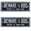 Garden Gate Signs - 'Beware of Dog' OR 'Shut the Gate' Dog Warning SIgn