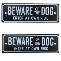 Garden Gate Signs - 'Beware of Dog' OR 'Shut the Gate' Dog Warning SIgn
