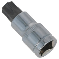 T60 Male Torx Bit Star Socket 1/2" Drive Standard Internal Chrome Vanadium Steel